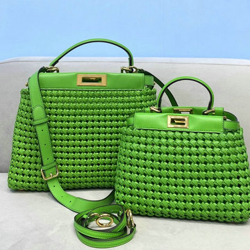 フェンディ FENDI 168-FD8269MGL　2021年最新入荷 ピーカブー トートバッグ トップハンドルバッグ ハンドバッグ 2way 斜め掛け ショルダーバッグ