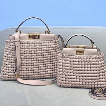 フェンディ FENDI 168-FD8269MQF　2021年最新入荷 ピーカブー トートバッグ トップハンドルバッグ ハンドバッグ 2way 斜め掛け ショルダーバッグ