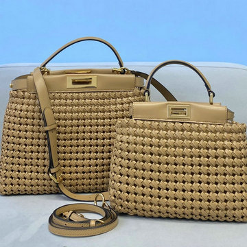 フェンディ FENDI 168-FD8269MXS　2021年最新入荷 ピーカブー トートバッグ トップハンドルバッグ ハンドバッグ 2way 斜め掛け ショルダーバッグ