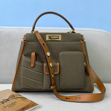 フェンディ FENDI 168-FD8275JL　2021年最新入荷 ピーカブー トートバッグ トップハンドルバッグ ハンドバッグ 2way 斜め掛け ショルダーバッグ