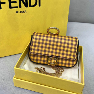 フェンディ FENDI 168-FD8290BY　2021年最新入荷 バゲットポーチ ミニ クラッチバッグ 小銭入れ 短財布 キーケース 手持ちかば