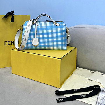 フェンディ FENDI 168-FD8326GLS　2021年最新入荷 バイ ザ ウェイ ボストンバッグ トップハンドルバッグ 2way ショルダーバッグ チェック柄 レディースかばん