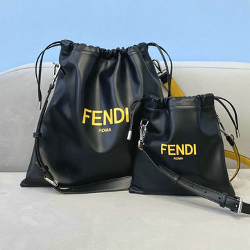 フェンディ FENDI 168-FD8355LK　2021年最新入荷 8BT337 パック スリムクラッチ ドローストリングバッグ クロスボディ 2way ポーチバッグ カーフレザー