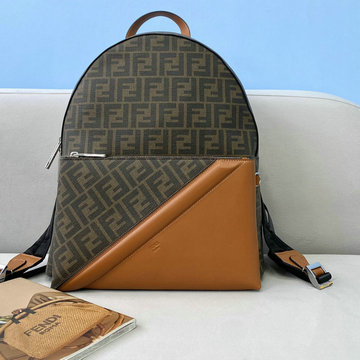 フェンディ FENDI 168-FD8366TH　2021年最新入荷 ブラウンファブリック バックパック メンズ リュック リュックサック ディパックバッグ