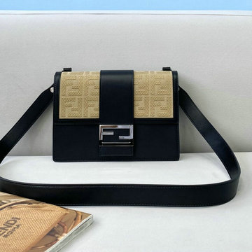 フェンディ FENDI 168-FD8375BK　2021年最新入荷 バゲット トップハンドルバッグ 2way 斜め掛け ショルダーバッグ カーフレザー レディースかばん