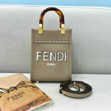 フェンディ FENDI 168-FD8376ADH　2021年最新入荷 サンシャイン ショッパー スモール トップハンドルバッグ トートバッグ 2way ショルダーバッグ