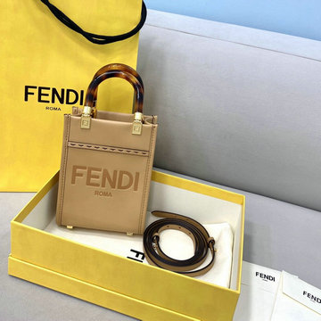 フェンディ FENDI 168-FD8376AZXS　2021年最新入荷 サンシャイン ショッパー スモール トップハンドルバッグ トートバッグ 2way ショルダーバッグ