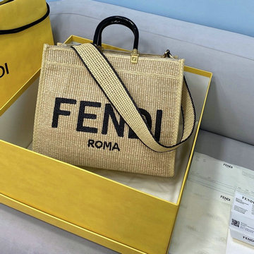 フェンディ FENDI 168-FD8389XK　2021年最新入荷 サンシャイン ミディアム トートバッグ ハンドバッグ トップハンドルバッグ 2way ショルダーバッグ ショッピングバッグ