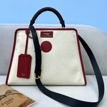 フェンディ FENDI 168-FD8505KB　2021年最新入荷 ピーカブー トートバッグ トップハンドルバッグ ハンドバッグ 2way 斜め掛け ショルダーバッグ