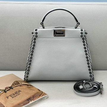 フェンディ FENDI 168-FD9109sBS　2021年最新入荷 ピーカブー トートバッグ トップハンドルバッグ ハンドバッグ 2way 斜め掛け ショルダーバッグ