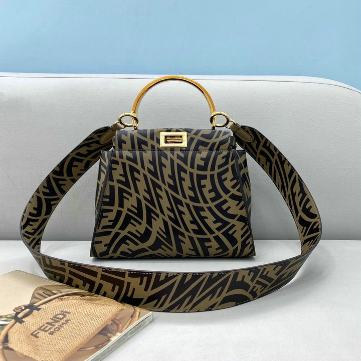 フェンディ FENDI 168-FD8382ZS　2021年最新入荷 ピーカブー ミディアム トートバッグ トップハンドルバッグ ハンドバッグ カーフレザー
