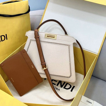 フェンディ FENDI 168-FD70193MB　2021年最新入荷 ピーカブー トートバッグ トップハンドルバッグ ハンドバッグ 2way 斜め掛け ショルダーバッグ