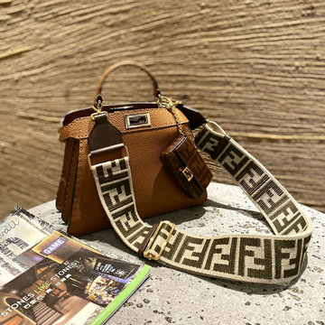 フェンディ FENDI 168-FD80012JT　2021年最新入荷 ピーカブー トートバッグ トップハンドルバッグ ハンドバッグ 2way 斜め掛け ショルダーバッグ
