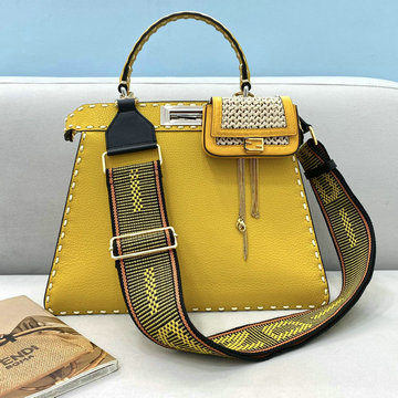フェンディ FENDI 168-FD80013LYL　2021年最新入荷 ピーカブー トートバッグ トップハンドルバッグ ハンドバッグ 2way 斜め掛け ショルダーバッグ