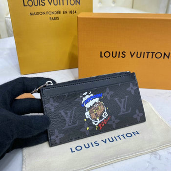 ルイヴィトン LOUISVUITTON 057-M30271X　2021年最新入荷 コインカード ホルダー カードケース 小銭入れ ファスナー付き キャンパス