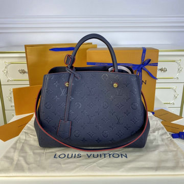 ルイヴィトン LOUISVUITTON 057-M42746　2021年最新入荷 モンテーニュ MM ハンドバッグ トートバッグ 2way ショルダーバッグ クロスボディ モノグラムアンプラント