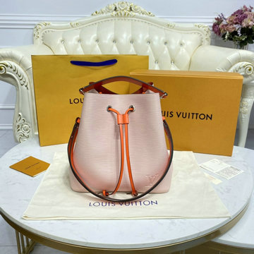 ルイヴィトン LOUISVUITTON 057-M54370　2021年最新入荷 ネオノエ バケットバッグ ショルダーバッグ トートバッグ ドローストリングバッグ レザー