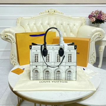 ルイヴィトン LOUISVUITTON 057-M59264　2021年最新入荷 オンザゴー MM ハンドバッグ トートバッグ フォルナセッティ シリーズ ママバッグ レディースかばん