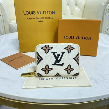 ルイヴィトン LOUISVUITTON 057-M80677　2021年最新入荷 ジッピー コインパース ファスナー短財布 小銭入れ カードケース モノグラムキャンパス