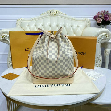 ルイヴィトン LOUISVUITTON 057-N42222　2021年最新入荷 ノエ バケットバッグ ショルダーバッグ トートバッグ ドローストリングバッグ ダミエアズールキャンパス