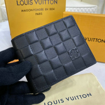 ルイヴィトン LOUISVUITTON 057-N63124　2021年最新入荷 ポルトフォイユ ミュルティプル 二つ折り短財布 ショートウォレット ダミエアンフィニ レザー