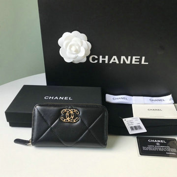 シャネル CHANEL JS-CH0948BK　2021年最新入荷 ジッピーコインケース ファスナー短財布 ショートウォレット 小銭入れ レザー