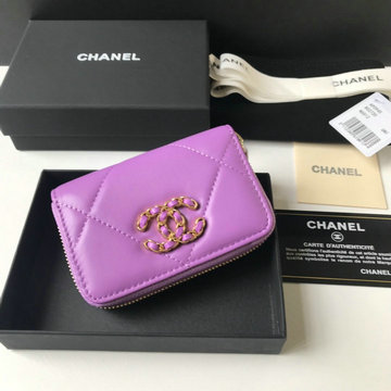 商品名称：シャネル CHANEL JS-CH0949ZS　2021年最新入荷 19 ジップ コインパース ファスナー短財布 ショートウォレット コインケース 小銭入れ レザー