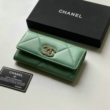 シャネル CHANEL JS-CH0953NG　2021年最新入荷 19 ジップ コインパース ファスナー短財布 ショートウォレット コインケース 小銭入れ レザー