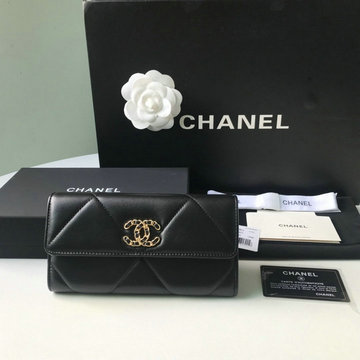 商品名称：シャネル CHANEL JS-CH0955BK　2021年最新入荷 19 ジッピーウォレット ファスナー長財布 ロングウォレット コインケース 小銭入れ レザー