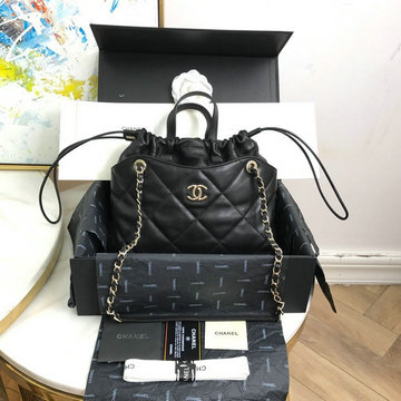 商品名称：シャネル CHANEL JS-CH0985BK　2021年最新入荷 トートバッグ 2way 斜め掛け ショルダーバッグ ドローストリングバッグ クロスボディバッグ ラムスキン