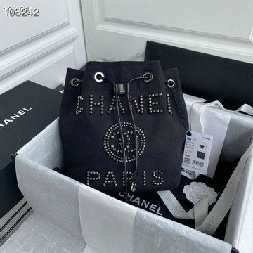 商品名称：シャネル CHANEL JS-CH1045BK　2021年最新入荷 バゲットバッグ 斜め掛け ショルダーバッグ ドローストリングバッグ クロスボディバッグ デニム