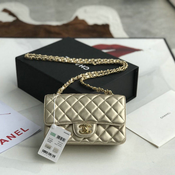 シャネル CHANEL JS-CH1116GYJQJ　2021年最新入荷 クラシック 斜め掛け ショルダーバッグ フラップバッグ レディースかばん クロスボディ ラムスキン