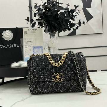 シャネル CHANEL JS-CH1160MBK　2021年最新入荷 19 ラージ ハンドバッグ 斜め掛け ショルダーバッグ フラップバッグ レディースかばん クロスボディ ツイード