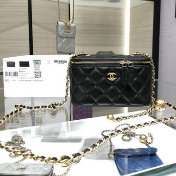 シャネル CHANEL JS-CH1448BK　2021年最新入荷 スモール ヴァニティー ケース 斜め掛け ショルダーバッグ 化粧かばん レディースかばん クロスボディ