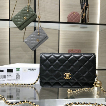 商品名称：シャネル CHANEL JS-CH1450BK　2021年最新入荷 WOC フラップバッグ チェーンウォレット 斜め掛け ショルダーバッグ クロスボディバッグ レディースかばん