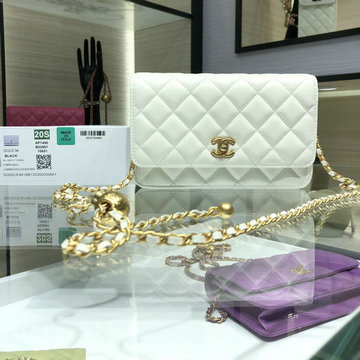 シャネル CHANEL JS-CH1450BS　2021年最新入荷 WOC フラップバッグ チェーンウォレット 斜め掛け ショルダーバッグ クロスボディバッグ レディースかばん