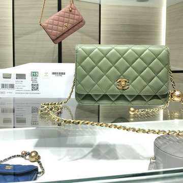 シャネル CHANEL JS-CH1450NG　2021年最新入荷 WOC フラップバッグ チェーンウォレット 斜め掛け ショルダーバッグ クロスボディバッグ レディースかばん