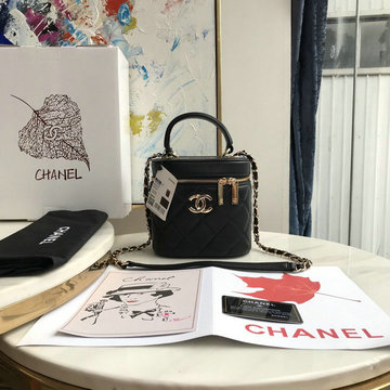 商品名称：シャネル CHANEL JS-CH1626BK　2021年最新入荷 スモール ヴァニティー ケース トップハンドルバッグ 斜め掛け ショルダーバッグ 化粧かばん クロスボディバッグ