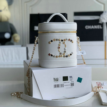 シャネル CHANEL JS-CH1882BS　2021年最新入荷 ヴァニティー チャーム ケース バゲットバッグ トートバッグ 2way ショルダーバッグ 化粧かばん クロスボディバッグ