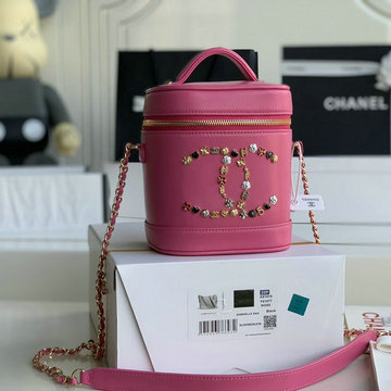 シャネル CHANEL JS-CH1882MH　2021年最新入荷 ヴァニティー チャーム ケース バゲットバッグ トートバッグ 2way ショルダーバッグ 化粧かばん クロスボディバッグ