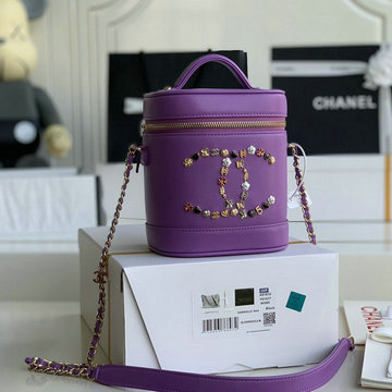 シャネル CHANEL JS-CH1882ZS　2021年最新入荷 ヴァニティー チャーム ケース バゲットバッグ トートバッグ 2way ショルダーバッグ 化粧かばん クロスボディバッグ