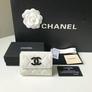 シャネル CHANEL JS-CH1963PBS　2021年最新入荷 三つ折り短財布 ショートウォレット 札入れ カードケース コインケース 小銭入れ キャビアスキン
