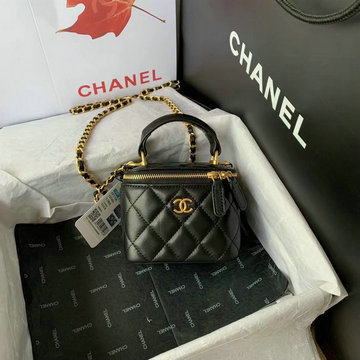 商品名称：シャネル CHANEL JS-CH2198BK　2021年最新入荷 スモール ヴァニティー ケース トップハンドルバッグ 斜め掛け ショルダーバッグ 化粧かばん クロスボディバッグ