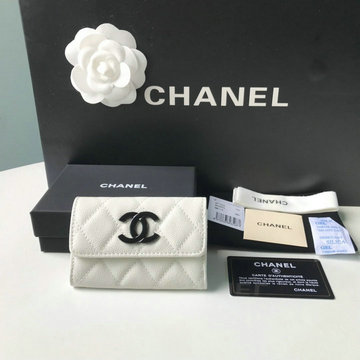 シャネル CHANEL JS-CH1966BS　2021年最新入荷 二つ折り短財布 ショートウォレット 名刺入れ カードケース キャビアスキン