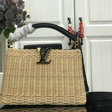商品名称：ルイヴィトン LOUISVUITTON 025-M55011K　2021年最新入荷 カプシーヌ BB ハンドバッグ トートバッグ ショルダーバッグ バンブー編み