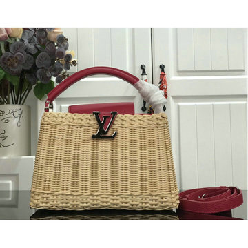 商品名称：ルイヴィトン LOUISVUITTON 025-M55011M　2021年最新入荷 カプシーヌ BB ハンドバッグ トートバッグ ショルダーバッグ バンブー編み