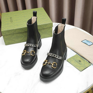 グッチ GUCCI 26-GGJ21036　2021年秋冬最新入荷 ショートブーツ ローヒールシューズ レディースシューズ カーフレザー