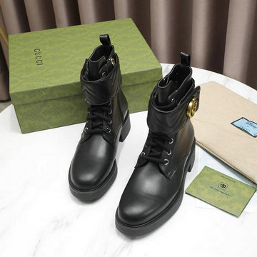 商品名称：グッチ GUCCI 26-GGJ21037P　2021年秋冬最新入荷 ダブルG付き ウィメンズ アンクルブーツ ショートブーツ ローヒールシューズ レディースシューズ カーフレザー