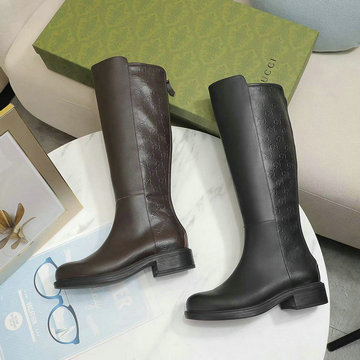 商品名称：グッチ GUCCI 26-GGJ21032　2021年秋冬最新入荷 ロングブーツ ローヒールシューズ レディースシューズ カーフレザー