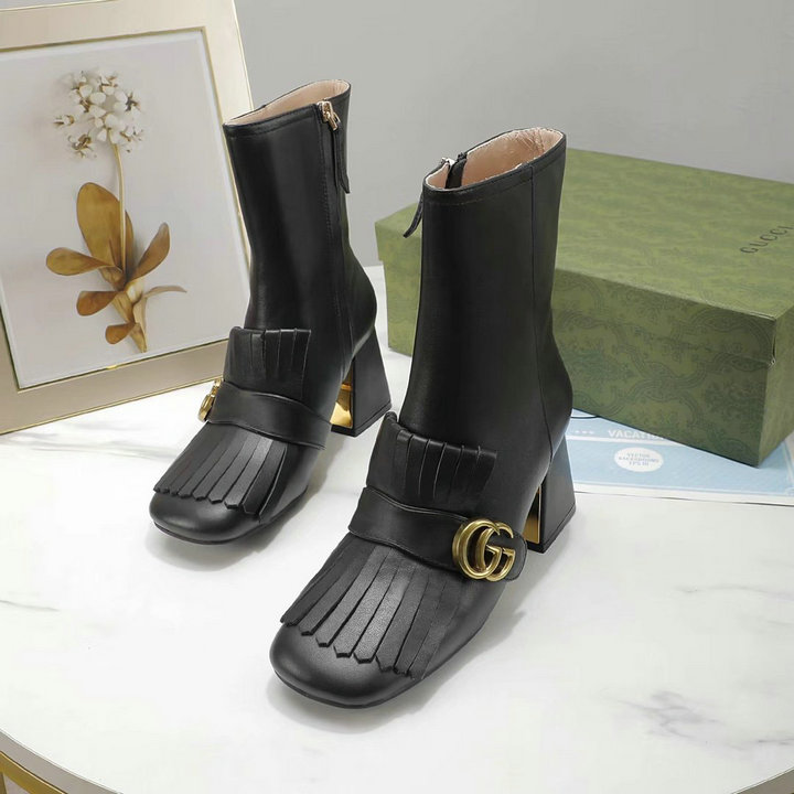 商品名称：グッチ GUCCI 26-GGJ21033　2021年秋冬最新入荷 ショートブーツ ハイヒールシューズ レディースシューズ カーフレザー
